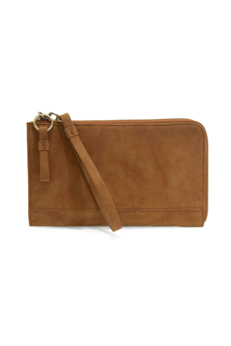 Wristlet/Wallet Faux Suede Toffee Karina Convertible  Women's L8244-02