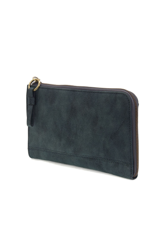 Wristlet/Wallet Faux Suede Deep Teal Karina Convertible  Women's L8244-67