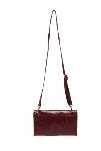 Clutch/Crossbody Caterina Handle Wine&nbsp; Women's L8305-53
