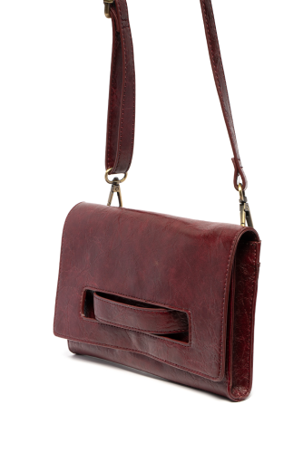 Clutch/Crossbody Caterina Handle Wine&nbsp; Women's L8305-53