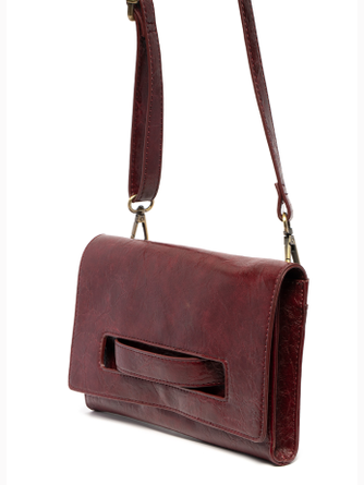 Clutch/Crossbody Caterina Handle Wine&nbsp; Women's L8305-53