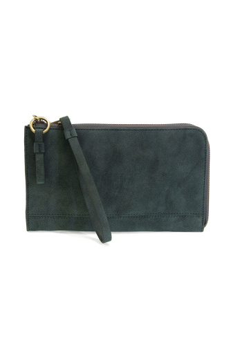 Wristlet/Wallet Faux Suede Deep Teal Karina Convertible  Women's L8244-67