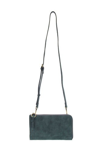 Wristlet/Wallet Faux Suede Deep Teal Karina Convertible  Women's L8244-67