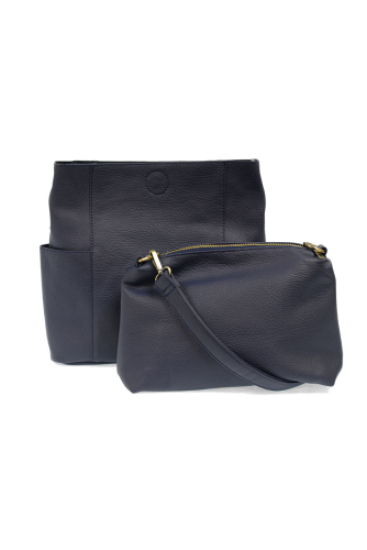 Kayleigh Side Pocket Bucket Bag W Insert Navy&nbsp; L8089-07