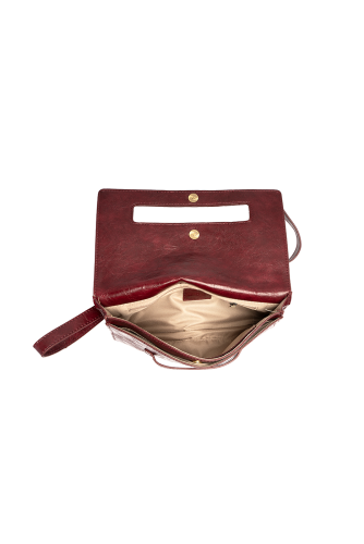 Clutch/Crossbody Caterina Handle Wine&nbsp; Women's L8305-53