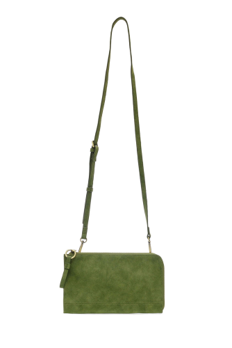 Wristlet/Wallet Faux Suede Dark Emerald Green Karina Convertible &nbsp;Women's L8244-09