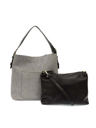  Classic Hobo Bag With Insert&nbsp; Grey&nbsp; L8008-98