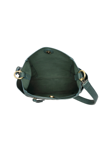 Kayleigh Side Pocket Bucket Bag Deep Teal  L8089-70