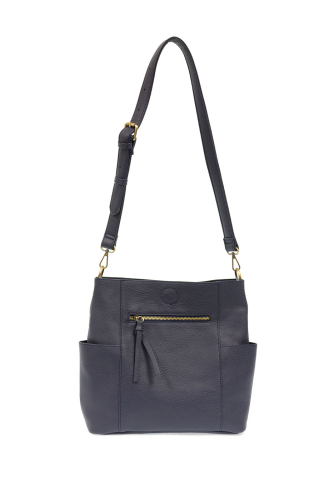 Kayleigh Side Pocket Bucket Bag W Insert Navy&nbsp; L8089-07