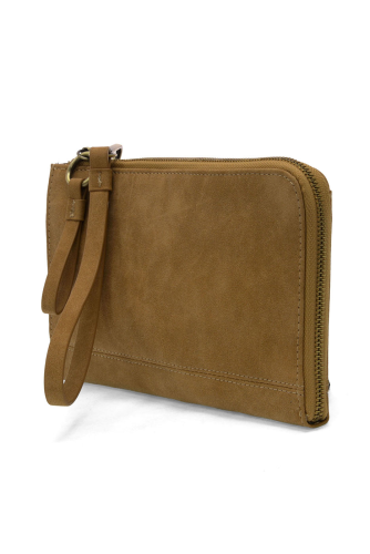  Wristlet/Wallet Faux Suede Wheat Karina Convertible  Women's L8244-14