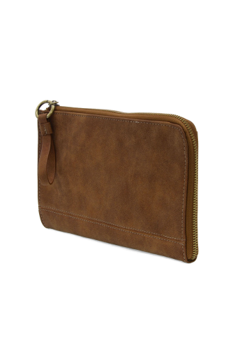 Wristlet/Wallet Faux Suede Walnut Karina Convertible  Women's L8244-62