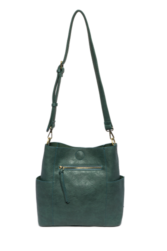 Kayleigh Side Pocket Bucket Bag Deep Teal  L8089-70