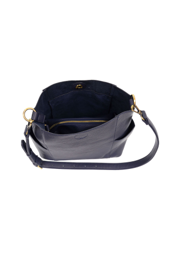 Kayleigh Side Pocket Bucket Bag W Insert Navy&nbsp; L8089-07