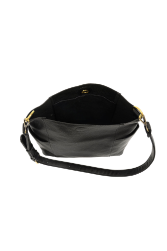 Kayleigh Side Pocket Bucket Bag W Insert  Black L8089-00