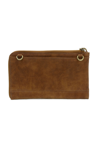 Wristlet/Wallet Faux Suede Walnut Karina Convertible  Women's L8244-62