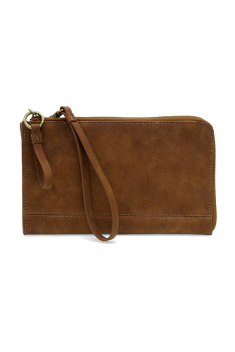 Wristlet/Wallet Faux Suede Walnut Karina Convertible  Women's L8244-62
