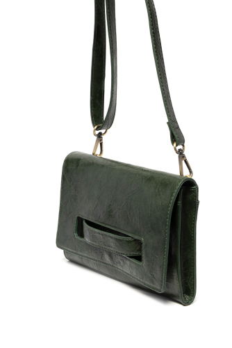 Clutch/Crossbody Caterina Handle Deep Forest Green&nbsp; &nbsp;Women's L8305-23