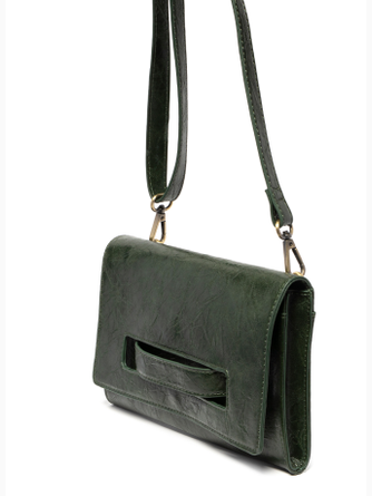 Clutch/Crossbody Caterina Handle Deep Forest Green&nbsp; &nbsp;Women's L8305-23