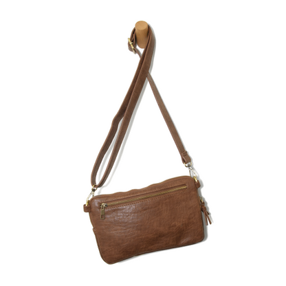 Kendra Cargo Pocket Sling / Crossbody Bag Saddle Brown Women's L8185-02