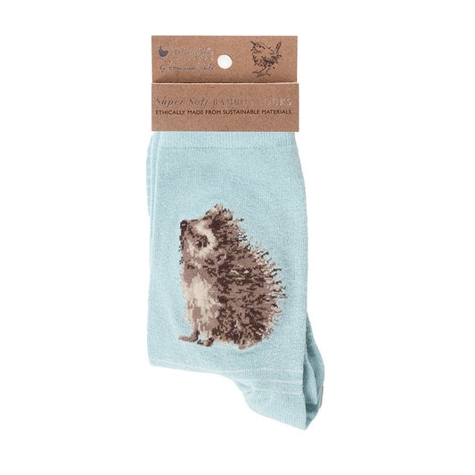 Women's Bamboo Socks - SOCK017 - Hedgehugs Hedgehog 
