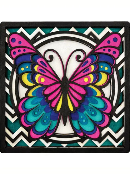 Wood Art Kit Butterfly Wabf
