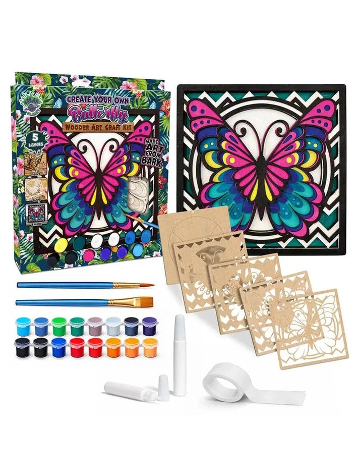 Wood Art Kit Butterfly Wabf