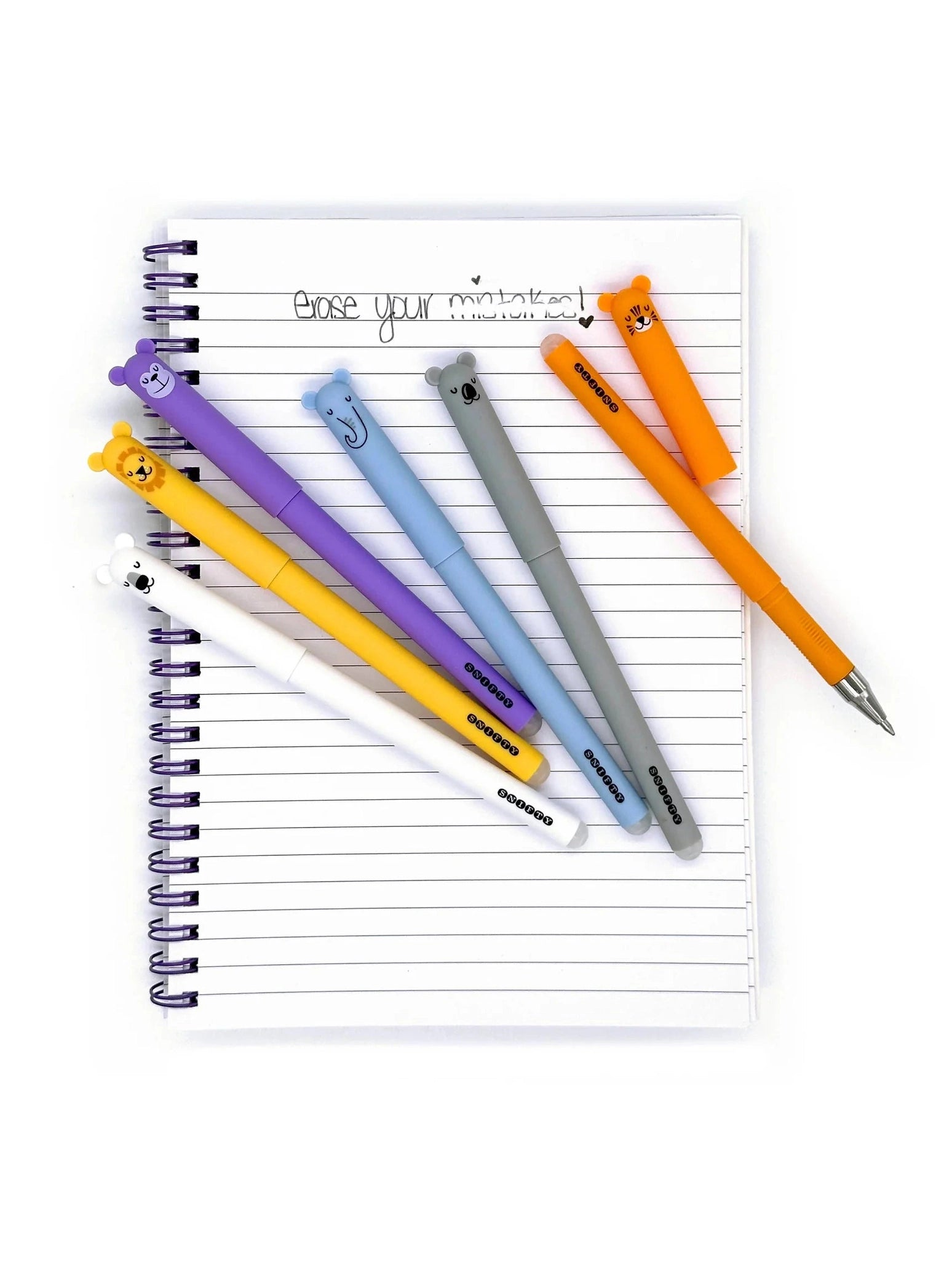 Pens Gel Erasable Wild Life 5 Styles Sped01 