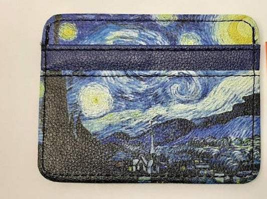 Slim Rfid Wallet - Van Gogh - Starry Night - 82001 