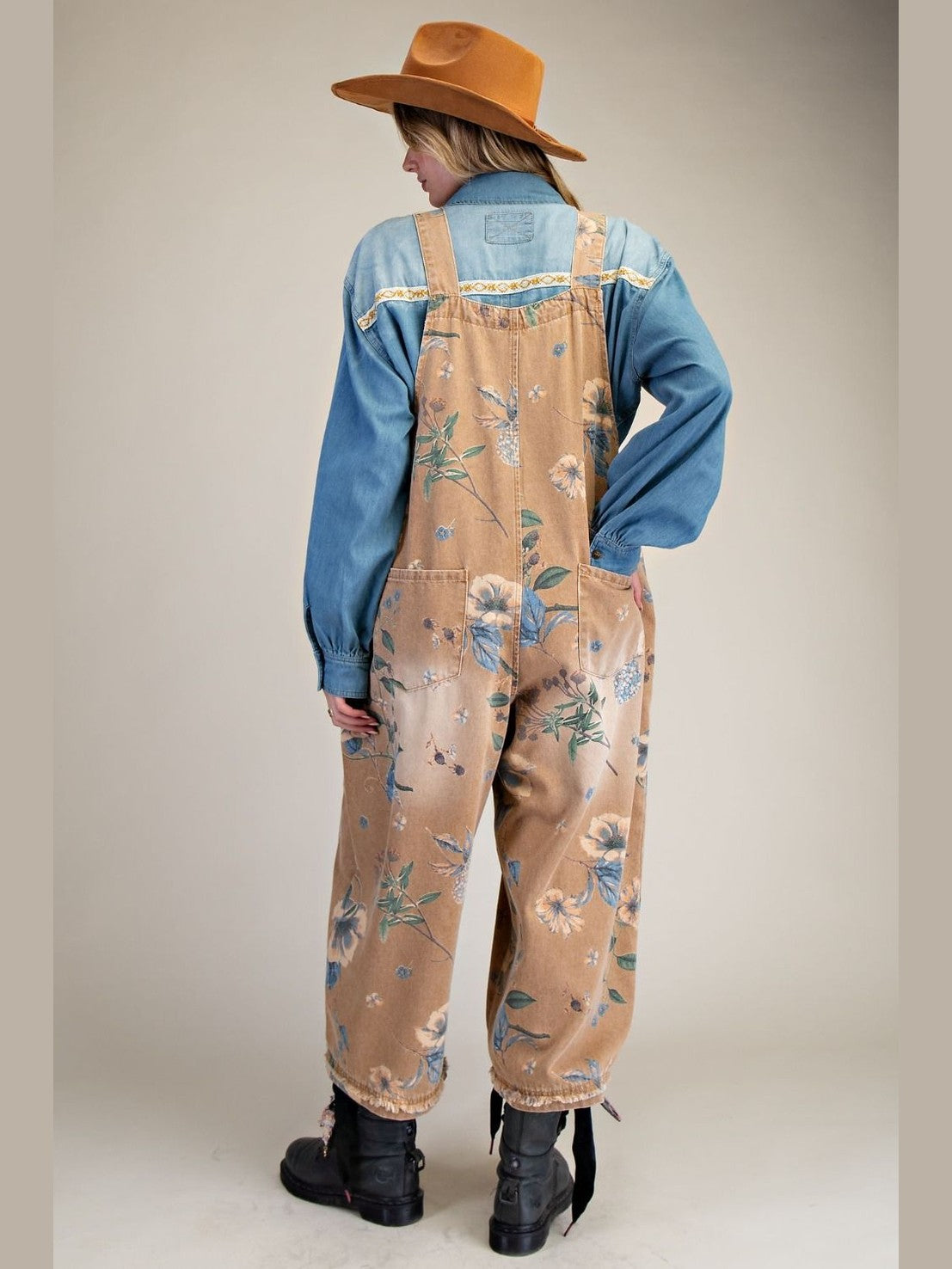 Overall MochanVintage Flower Print Women's&nbsp; EB40341F