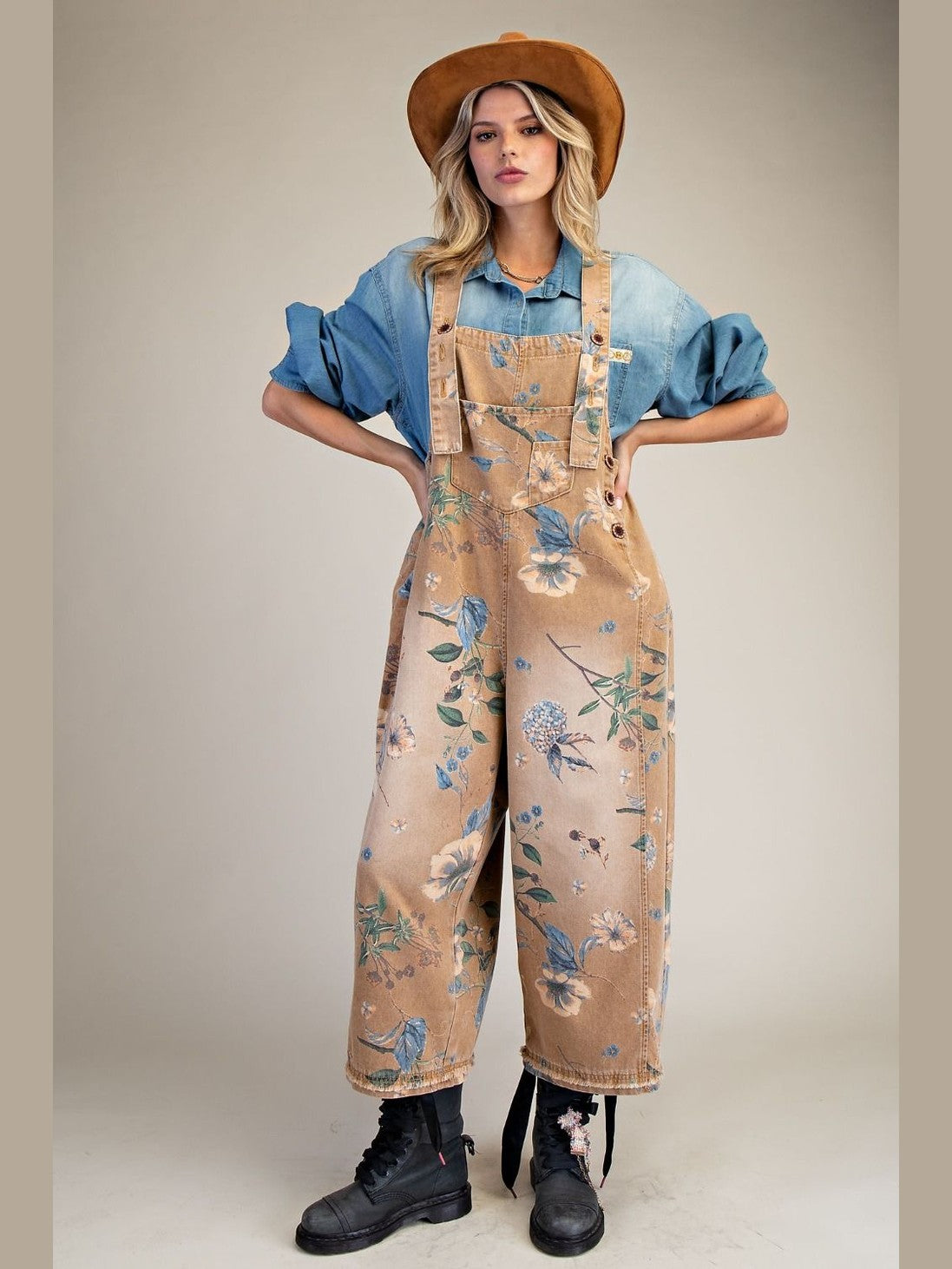 Overall MochanVintage Flower Print Women's&nbsp; EB40341F
