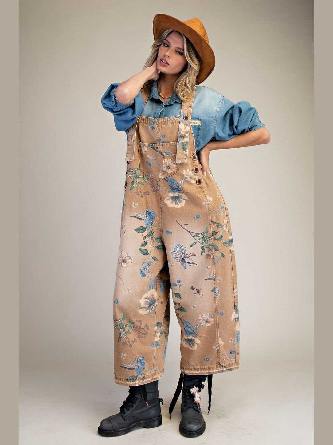 Overall MochanVintage Flower Print Women's&nbsp; EB40341F