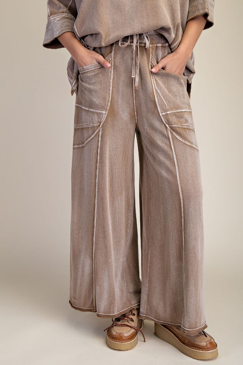 Pants Camel&nbsp; Drawstring 2Pocket Terry Knit Women's&nbsp; EB57026