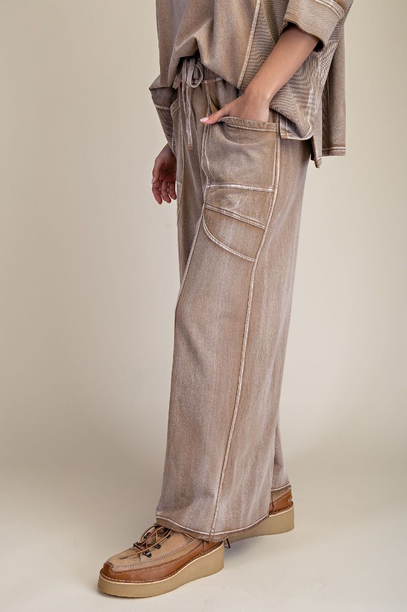 Pants Camel&nbsp; Drawstring 2Pocket Terry Knit Women's&nbsp; EB57026