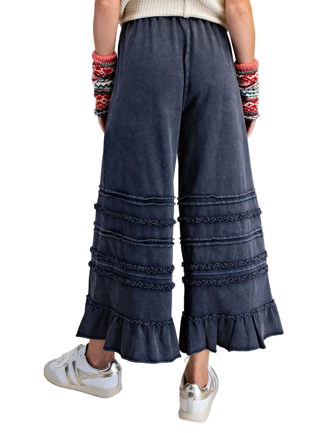 Pants Midnight Blue Mineral Washed Terry Knit 2 Pocket&nbsp; EB90214