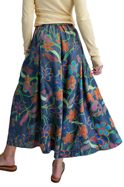 Pants Wide Leg Tencel Denim EB90252B