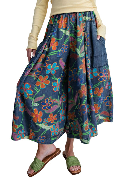 Pants Wide Leg Tencel Denim EB90252B