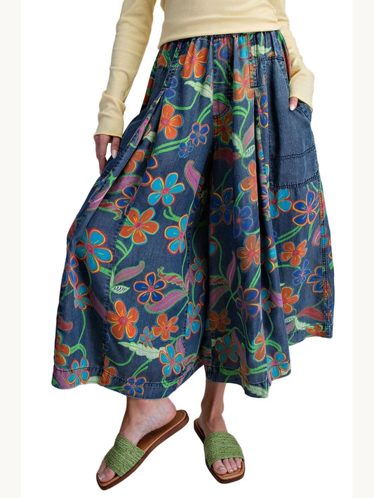 Pants Wide Leg Tencel Denim EB90252B
