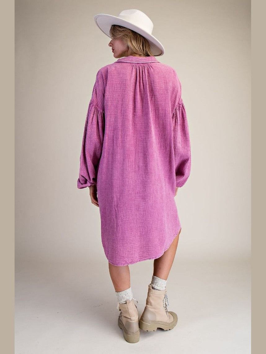 Dress Orchid Oversized Shirt Dress Women's&nbsp; ED24946