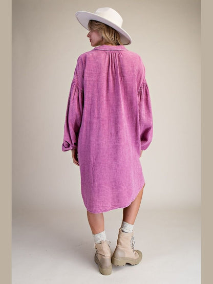 Dress Orchid Oversized Shirt Dress Women's&nbsp; ED24946