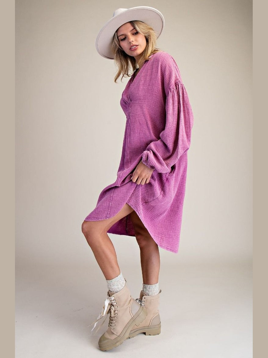 Dress Orchid Oversized Shirt Dress Women's&nbsp; ED24946