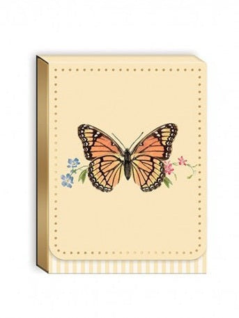 3 x 4 Note Pad&nbsp; Ephemeral Garden Monarch Butterfly&nbsp; 54564