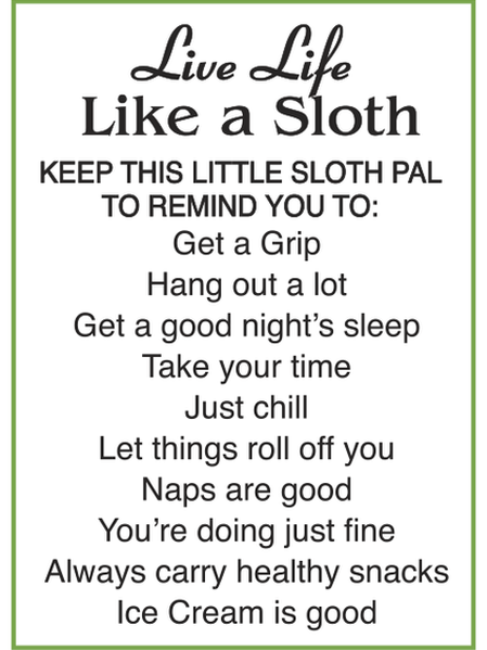 Charm Sloth Get A Grip Er68070