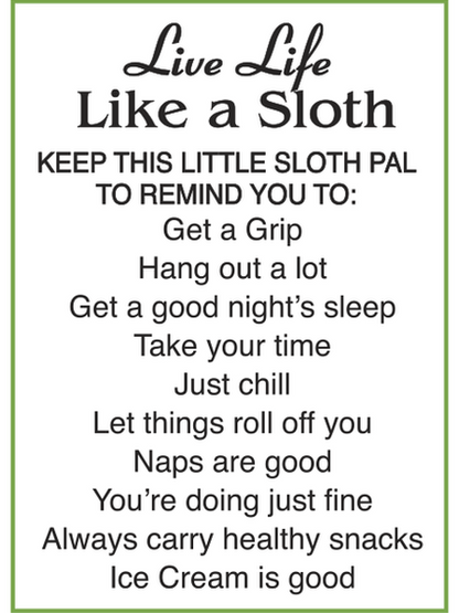 Charm Sloth Get A Grip Er68070