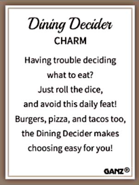 Charm Dining Dice ER75351