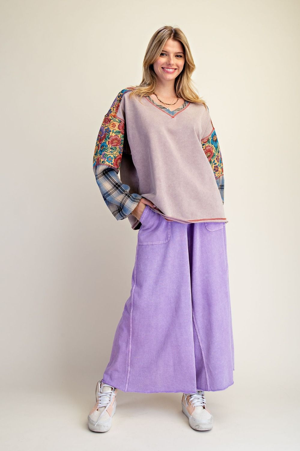 Top Pullover Floral Mushroom Oversized Long Sleeve&nbsp;Women's&nbsp; ET29938