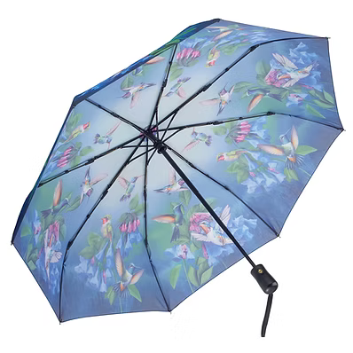 Umbrella&nbsp; Folding Bluebells /Hummingbirds 33069