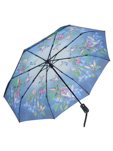 Umbrella&nbsp; Folding Bluebells /Hummingbirds 33069