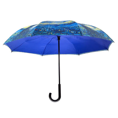 Umbrella-Reverse Close Stick-Starry Night -20209rc 