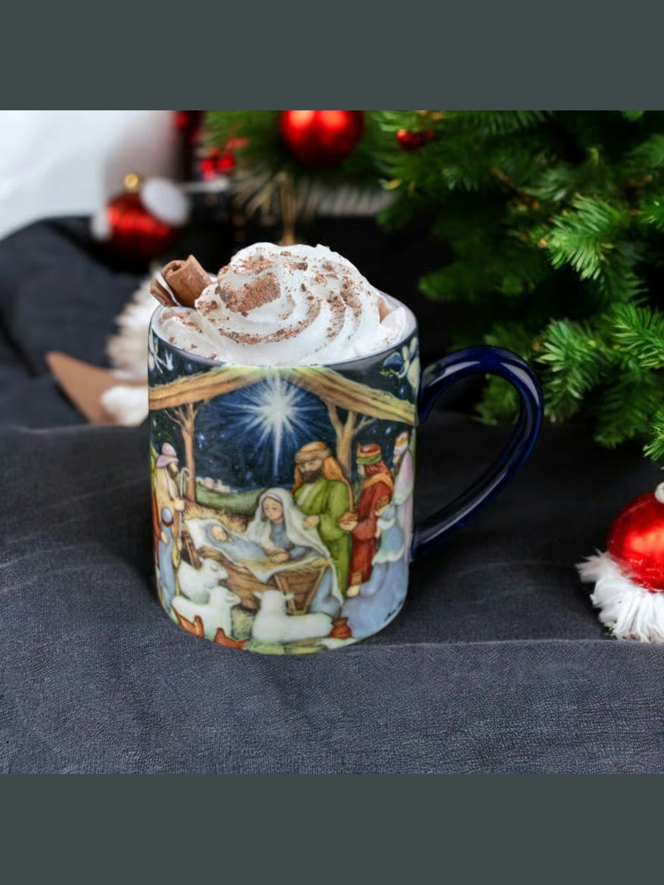 Lang-Mug Christmas Nativity&nbsp; Ceramic 14oz 2122113