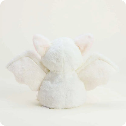 Warmies- White /Pink Bat 13" Heatable Stuffed Animals Cp-Bat-W